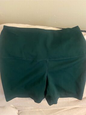 Yogalicious Deep Teal High-Waist Bike Shorts